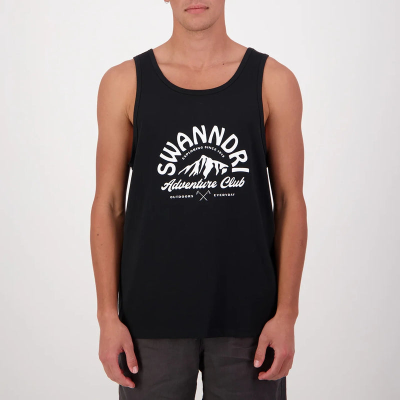 Swanndri Mens Mountain Top Printed Singlet