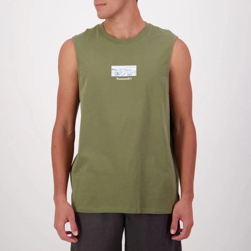 Swanndri Mens Southern Alps Printed Tank