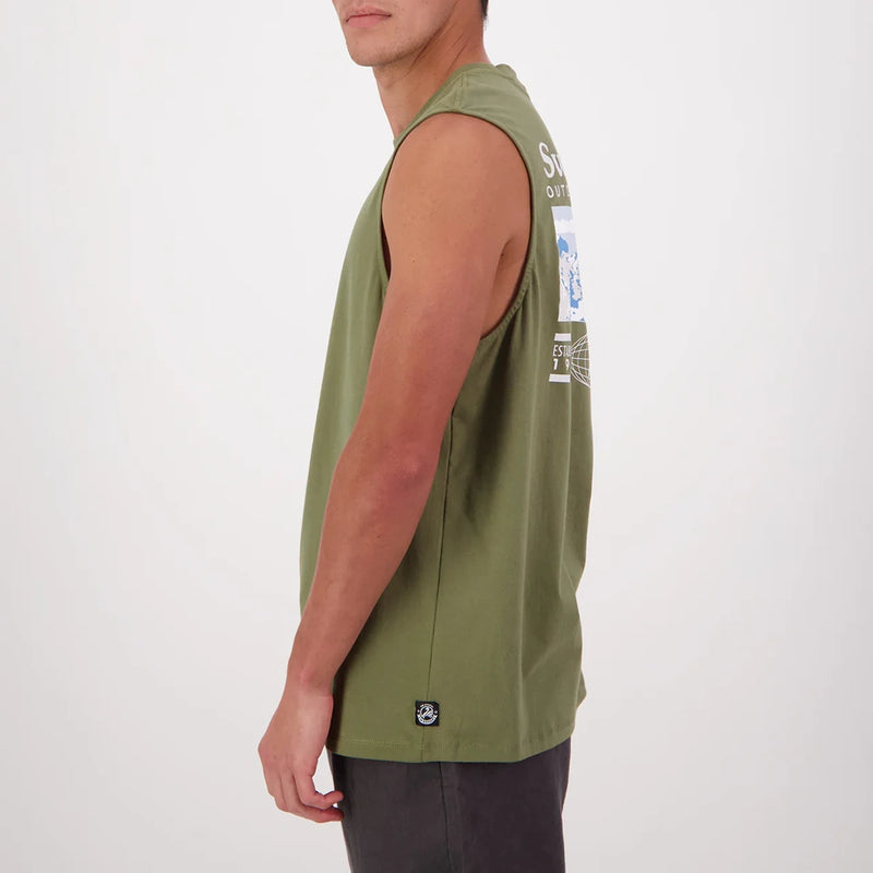Swanndri Mens Southern Alps Printed Tank