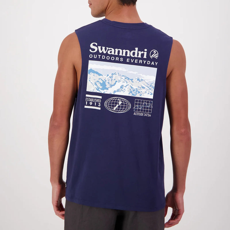 Swanndri Mens Southern Alps Printed Tank