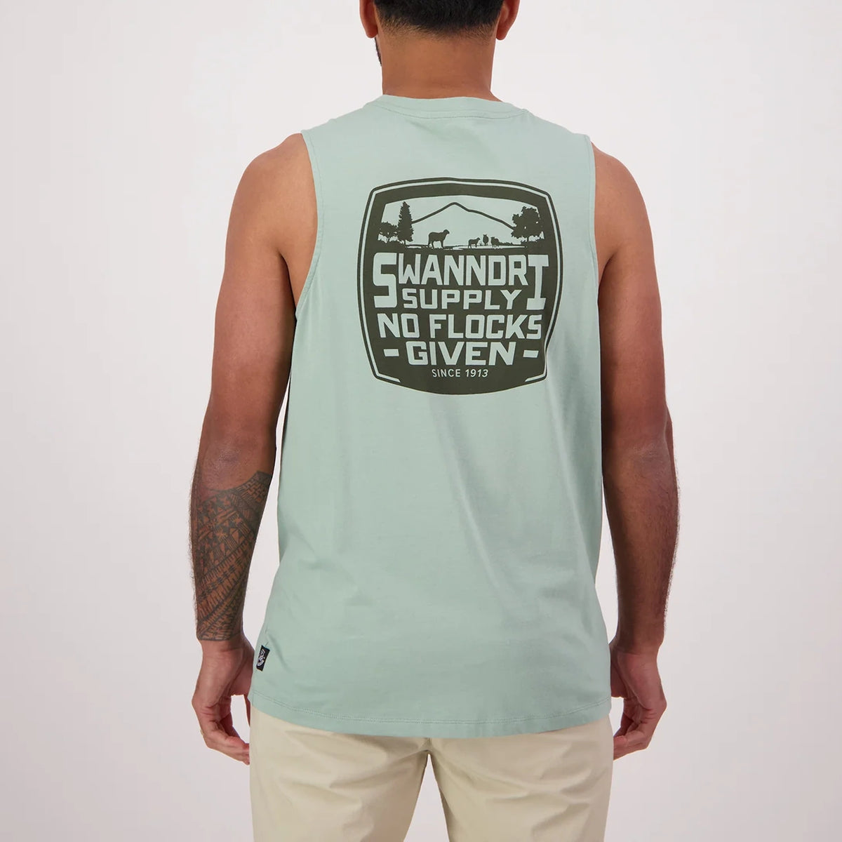 Swanndri Mens No Flock Printed Tank