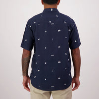 Swanndri Mens Farm Vibes Linen Short Sleeve Shirt