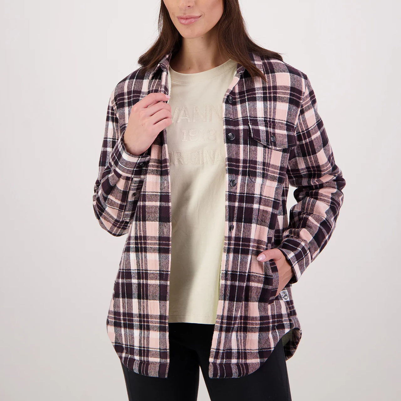 Swanndri Womens Morven Sherpa Long Sleeve Shirt