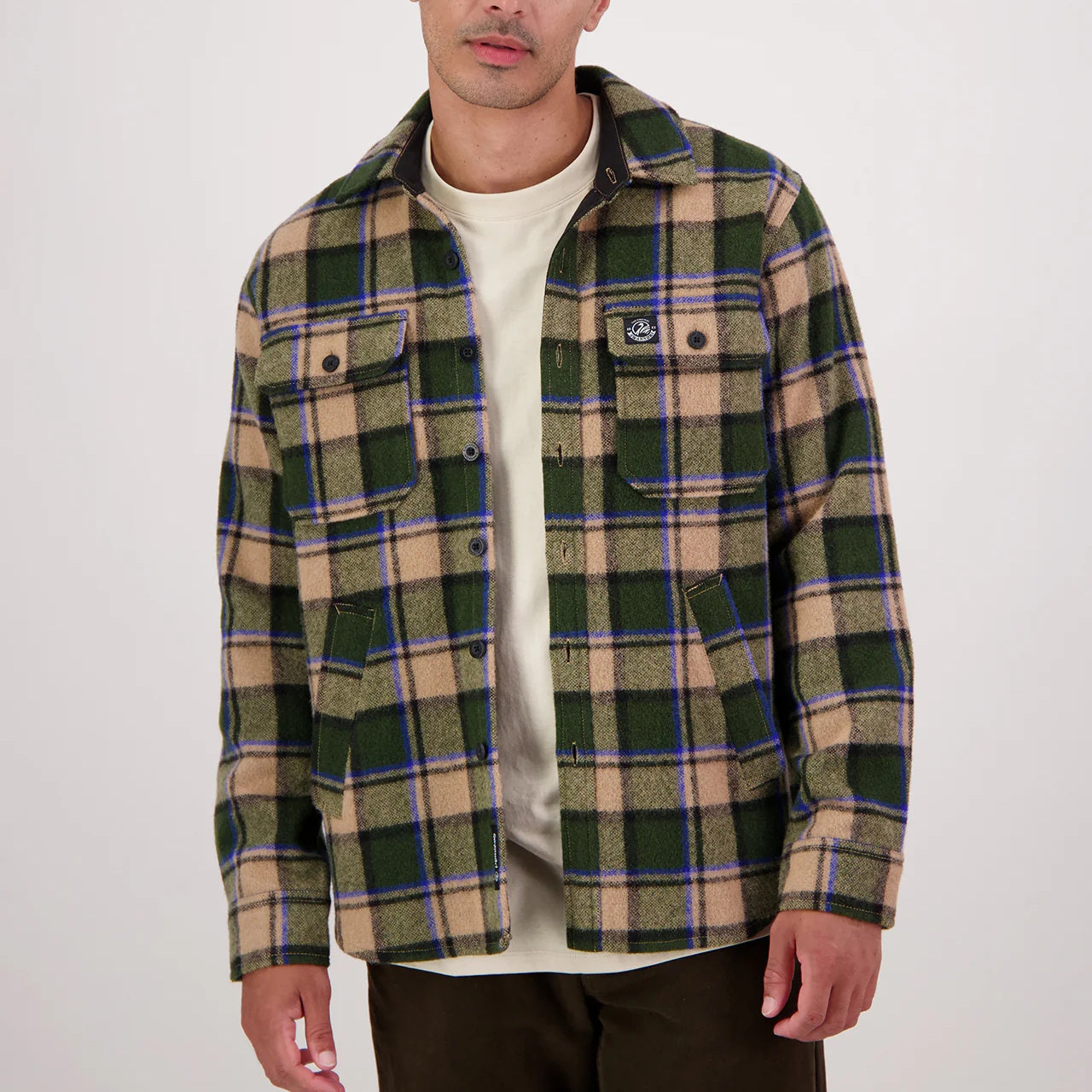 Swanndri Mens Kiaraki V4 Wool Shacket