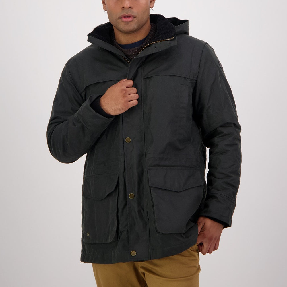 Mens oilskin jacket best sale