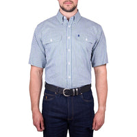 Thomas Cook Mens Wentworth Check 2 Pocket Short Sleeve Shirt
