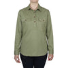 Thomas Cook Womens Stretch Drill Half Placket Long Sleeve Shirt