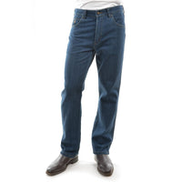 Thomas Cook Mens Stretch Mid Rise Regular Fit Straight Jeans in Stonewash