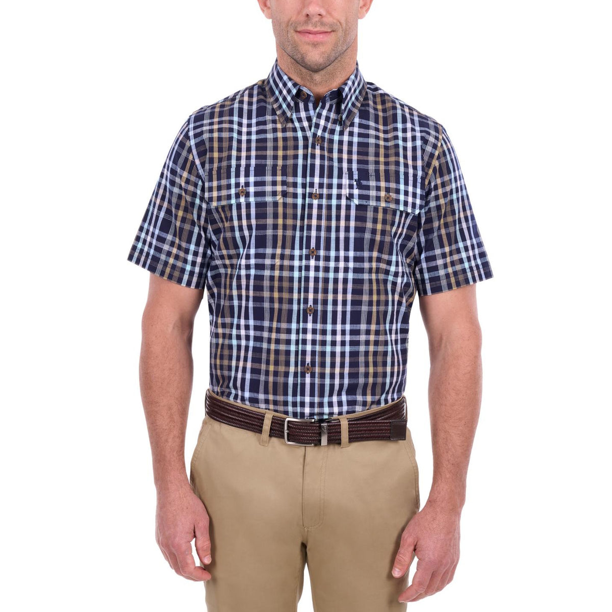 Thomas Cook Mens Finley Check Short Sleeve Shirt