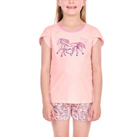 Thomas Cook Girls Running Horses Glow in the Dark PJs