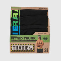 Tradie Mens 3 Pack Bamboo Fitted Trunks