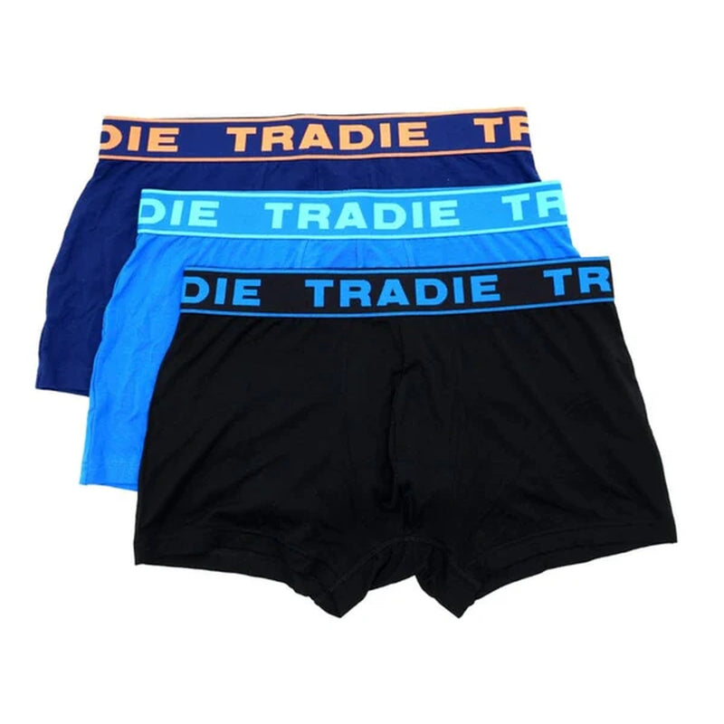 Tradie Mens 3 Pack Bamboo Fitted Trunks
