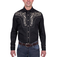 Wrangler® Mens Carlos Embroided Long Sleeve Shirt