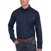 Wrangler® Mens Brad Logo Button Down Long Sleeve Shirt