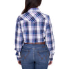 Wrangler® Womens Peyton Check Western Long Sleeve Shirt