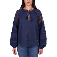 Wrangler® Womens Tamara Long Sleeve Blouse