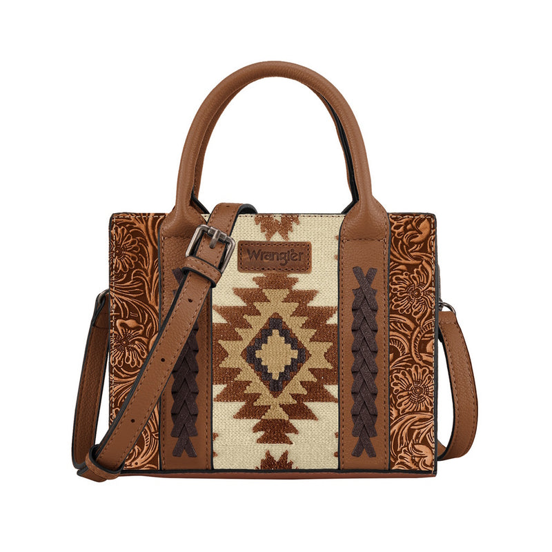 Wrangler® Aztec Tooled Crossbody Bag