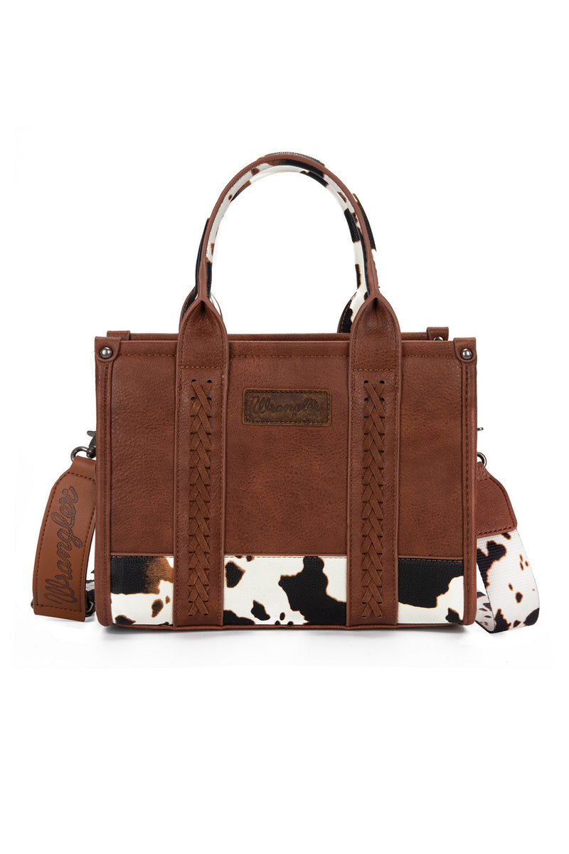 Wrangler® Cow Print Crossbody Bag