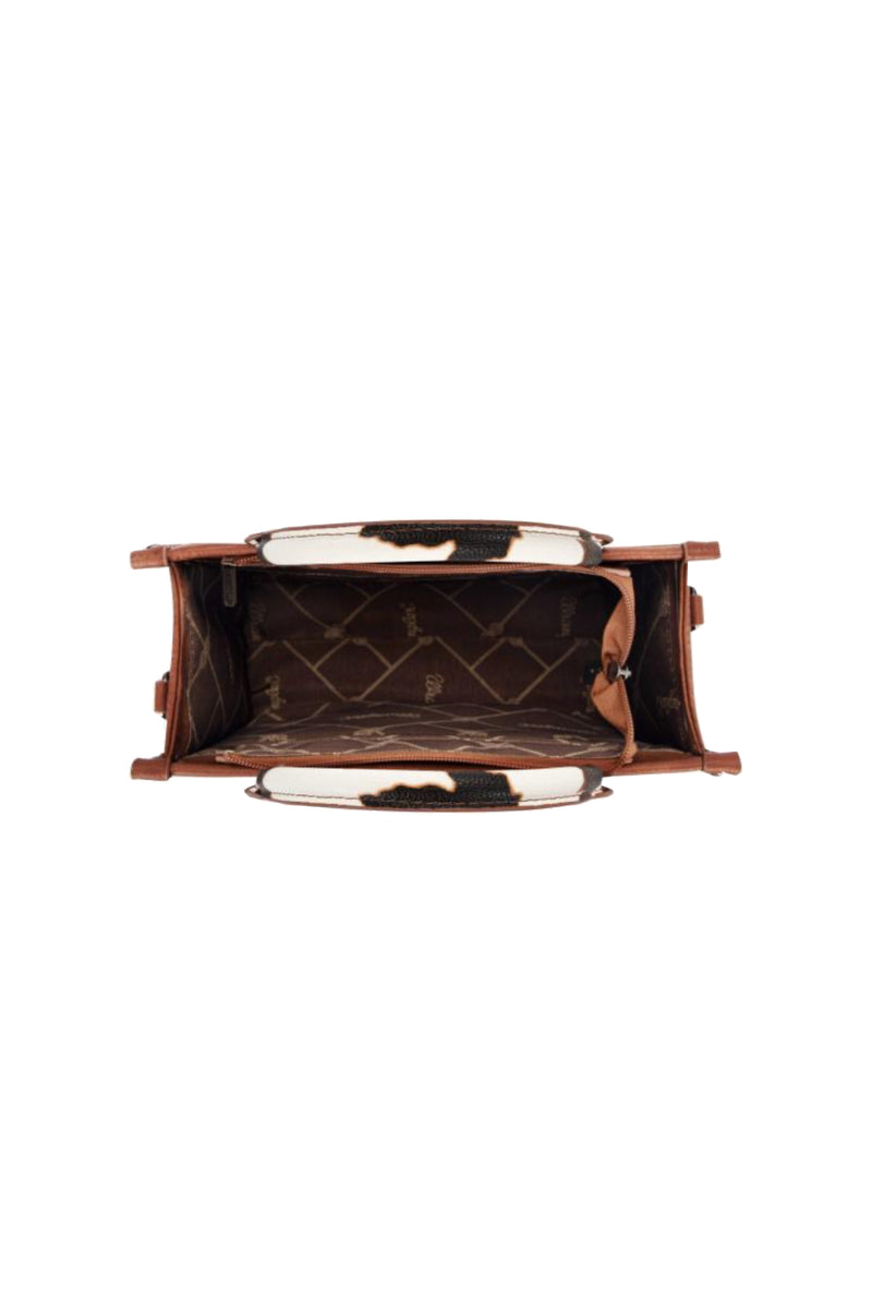 Wrangler® Cow Print Crossbody Bag