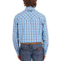 Wrangler® Mens Zak Check Western Button Down Long Sleeve Shirt