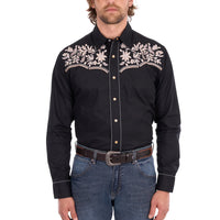 Wrangler® Mens Anthony Embroidered Long Sleeve Shirt