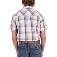 Wrangler® Mens Adrian Check Western Short Sleeve Shirt