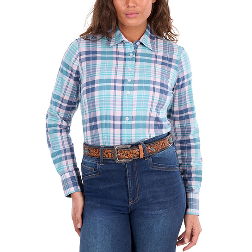 Wrangler® Womens Luisa Check Long Sleeve Shirt