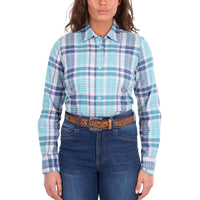 Wrangler® Womens Luisa Check Long Sleeve Shirt