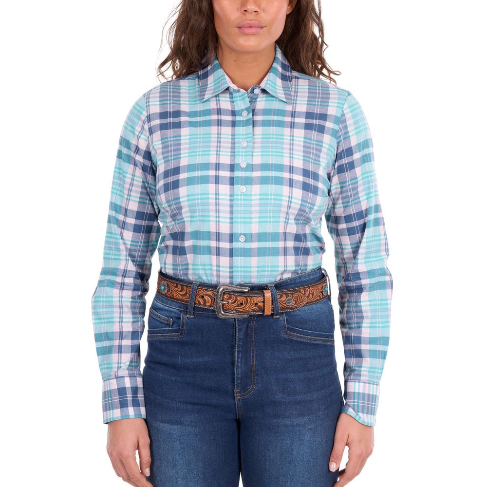 Wrangler® Womens Luisa Check Long Sleeve Shirt
