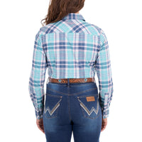 Wrangler® Womens Luisa Check Long Sleeve Shirt