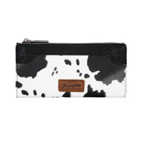 Wrangler® Cow Print Slim Wallet