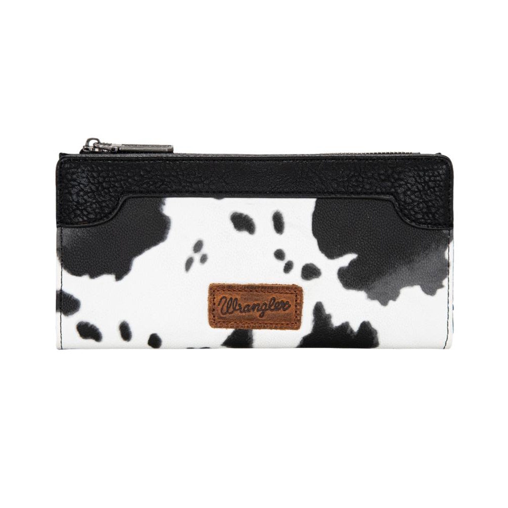 Wrangler® Cow Print Slim Wallet