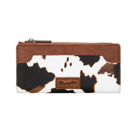 Wrangler® Cow Print Slim Wallet