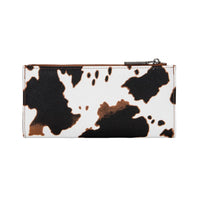 Wrangler® Cow Print Slim Wallet