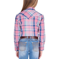 Wrangler® Girls Kiara Logo Long Sleeve Shirt