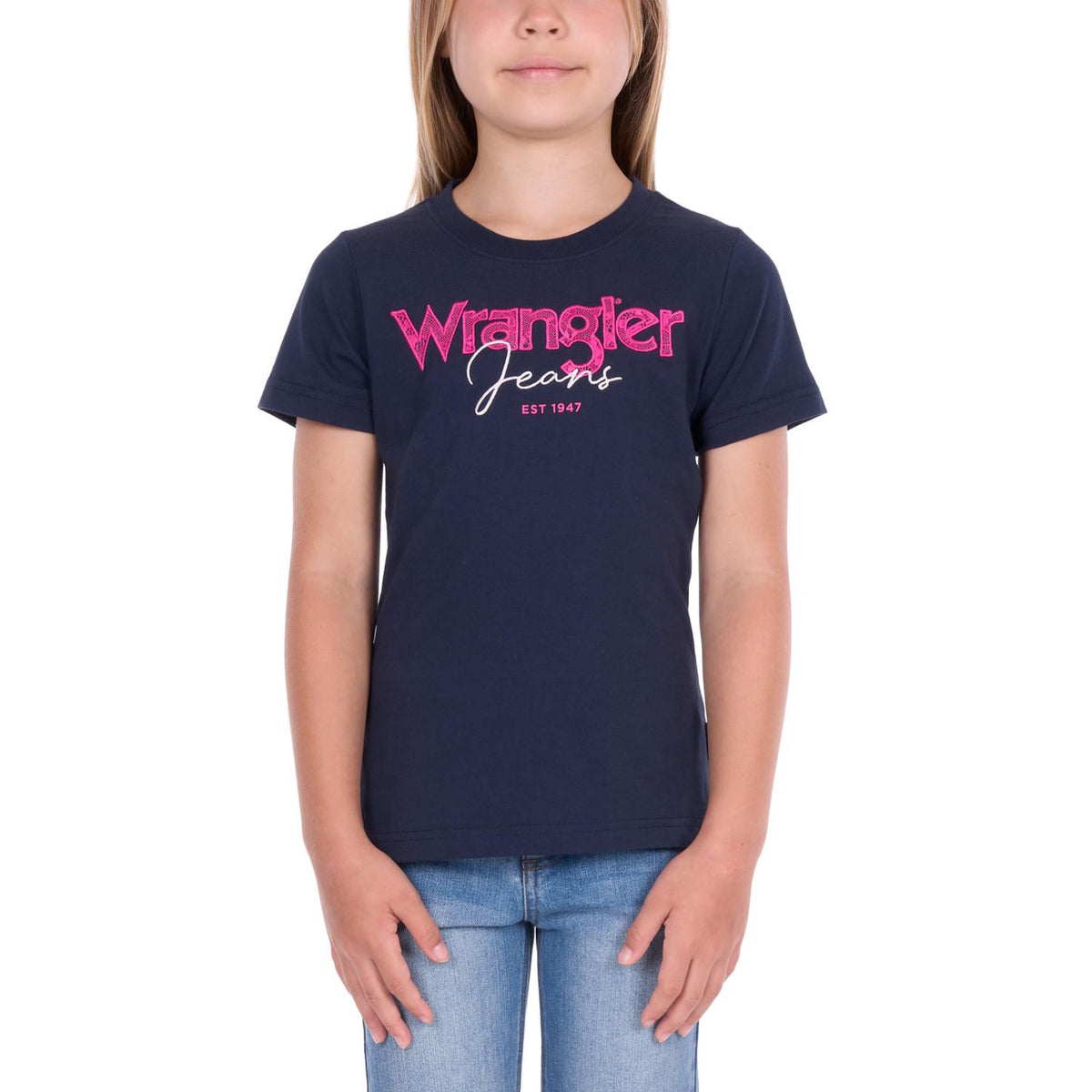Wrangler® Girls Maya Short Sleeve Tee