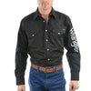 Wrangler® Mens Logo Rodeo Long Sleeve Drill Shirt