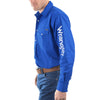 Wrangler® Mens Logo Rodeo Long Sleeve Drill Shirt