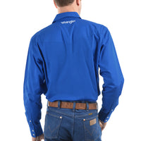 Wrangler® Mens Logo Rodeo Long Sleeve Drill Shirt