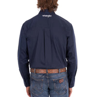 Wrangler® Mens Flex Tech Logo Long Sleeve Shirt