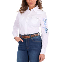 Wrangler® Womens Hazel Logo Western Long Sleeve Shirt