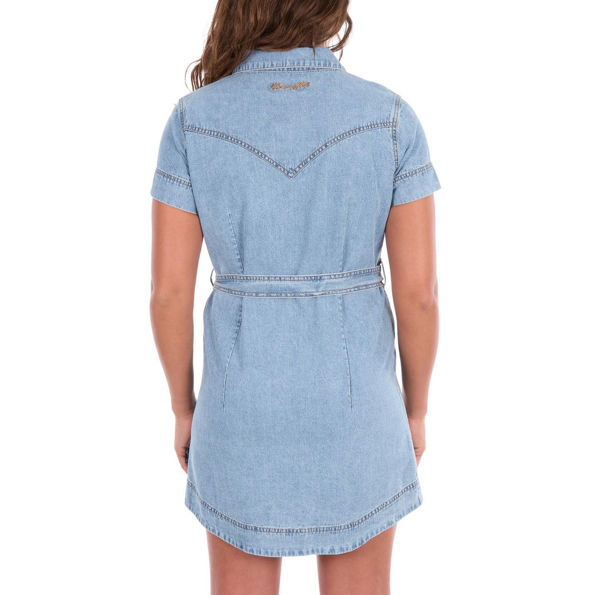 Wrangler® Womens Marla Short Sleeve Denim Dress