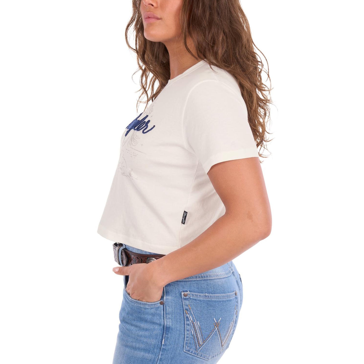 Wrangler® Womens Cindy Crop Short Sleeve Tee