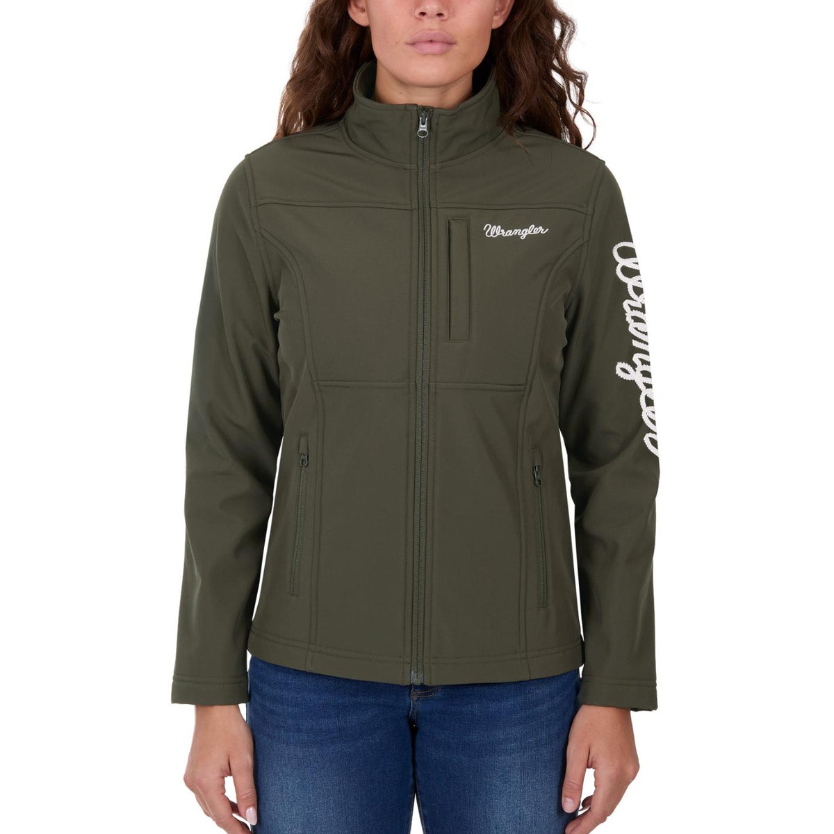 Wrangler® Womens Logo Softshell Jacket
