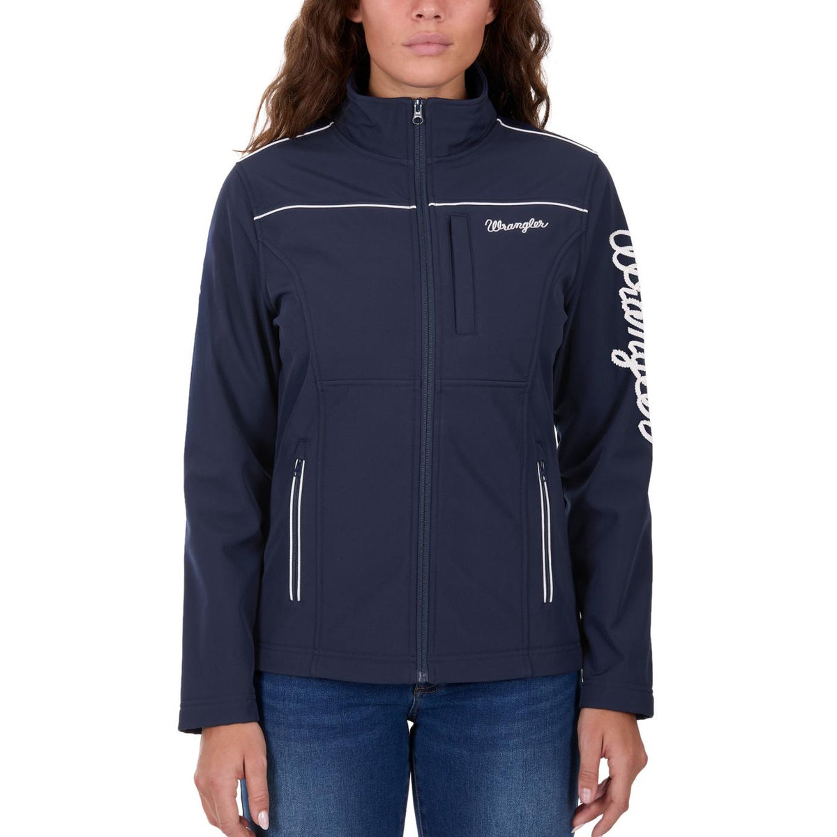 Wrangler® Womens Logo Softshell Jacket