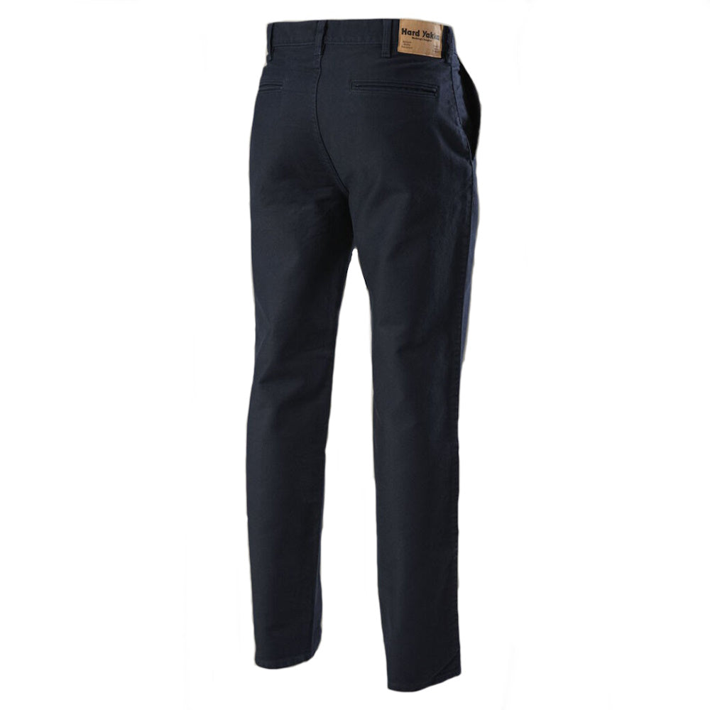 Back of Hard Yakka Moleskin Pants in Navy
