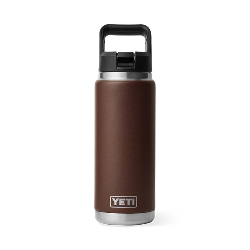 Yeti Rambler 26oz Bottle with Straw in Wetlands Brown