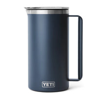 Navy YETI pitcher with handle
