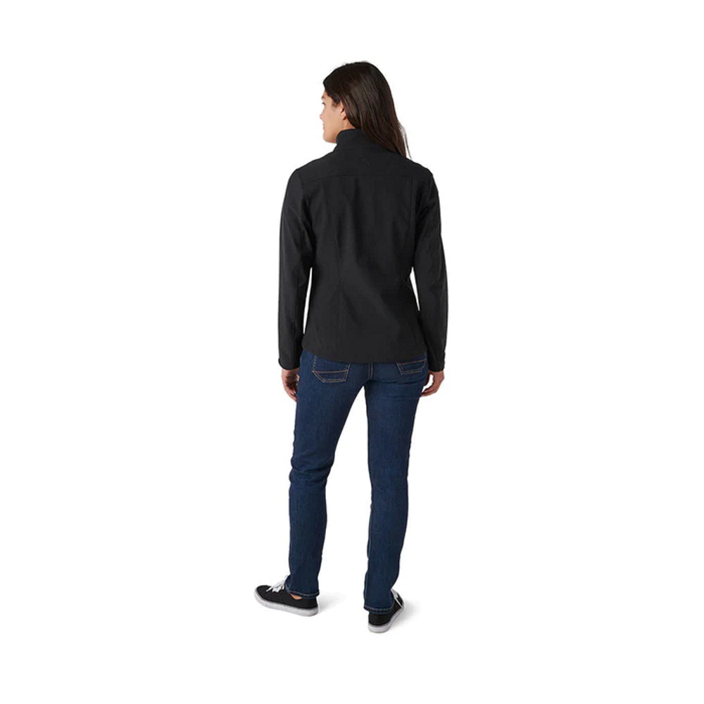 Back view of 5.11 Women's Leone Softshell Jacket in Black