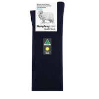 Humphrey Law Men's Merino Wool Cushion Sole Health Sock in Black